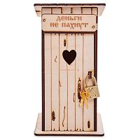 Копилка туалет 1 кабинка "Деньги не пахнут" белая во Заринске